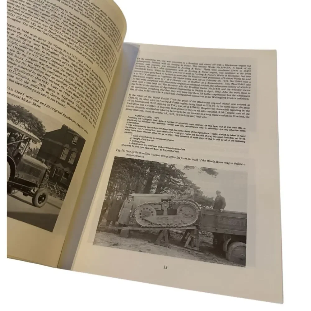 Garrett Diesel Tractors R A Whitehead Vintage‎ Tractor History Book 1994 Signed